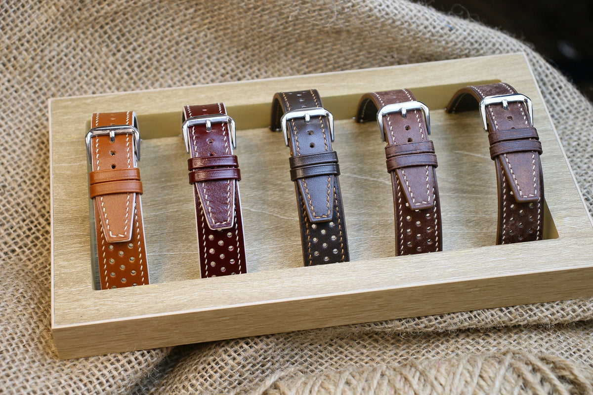 green maya leather watch strap – photo 5