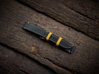 black & yellow vachetta leather watch strap – photo 6