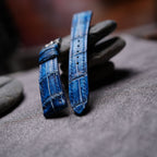 patina blue & light blue alligator leather watch strap – photo 5