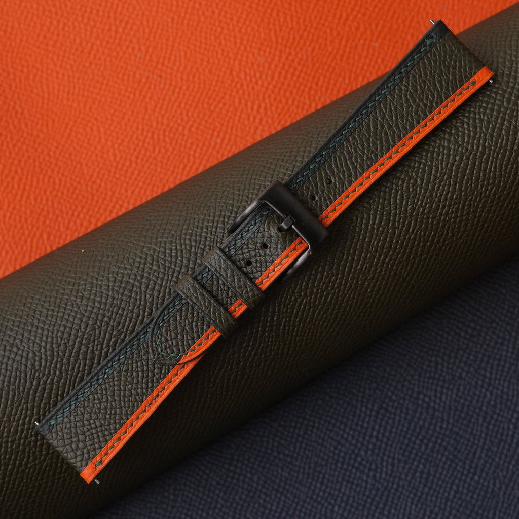 forest epsom leather watch strap – photo 6