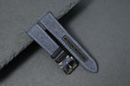 blue gray canvas leather watch strap – photo 2