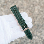 green sea snake leather watch strap – photo 6