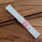 white pink epsom leather watch strap – photo 6