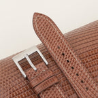 brown lizard leather watch strap – photo 6