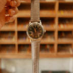 light grey alligator leather watch strap – photo 6