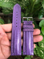 purple lizard leather watch strap – photo 5
