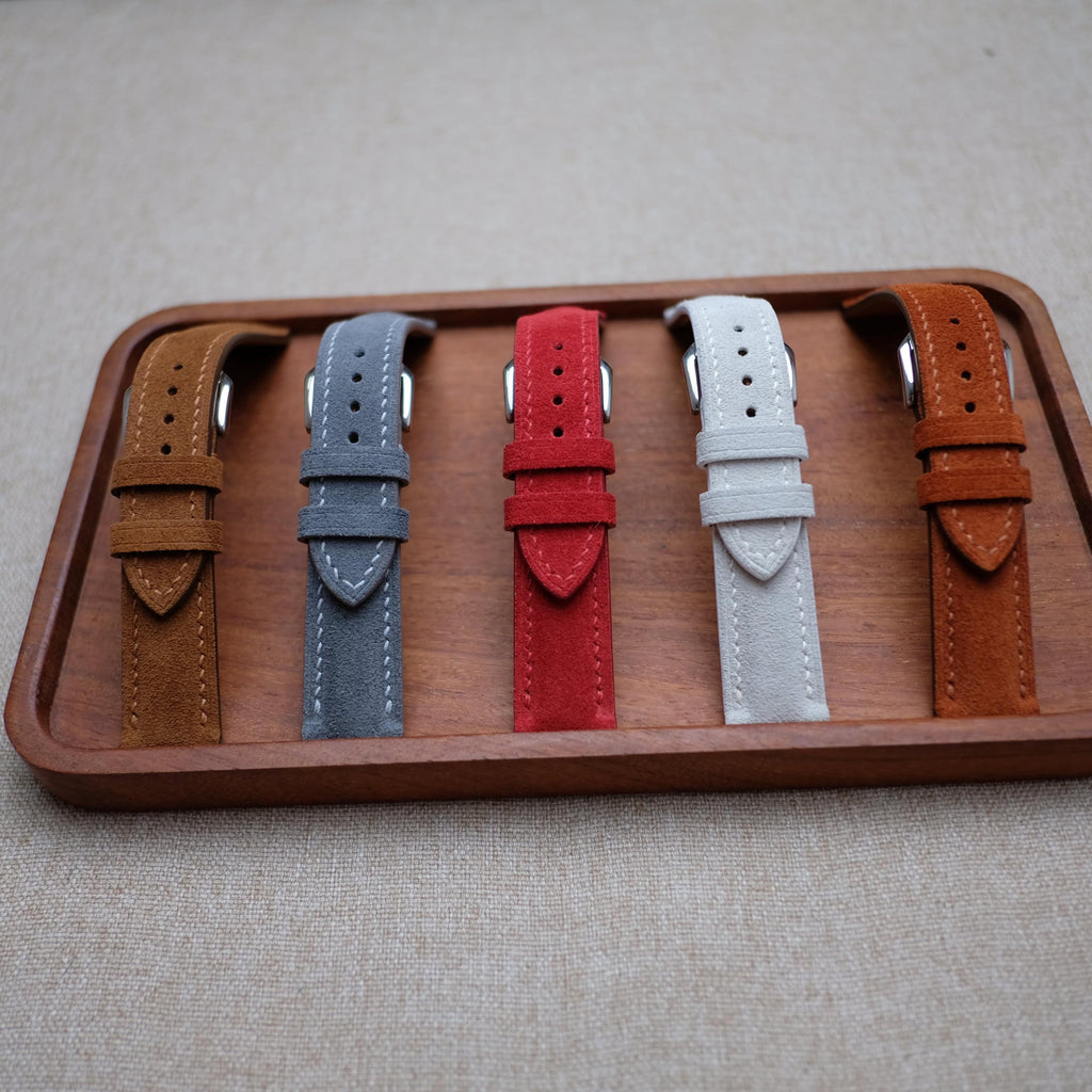 brown suede leather watch strap – photo 5