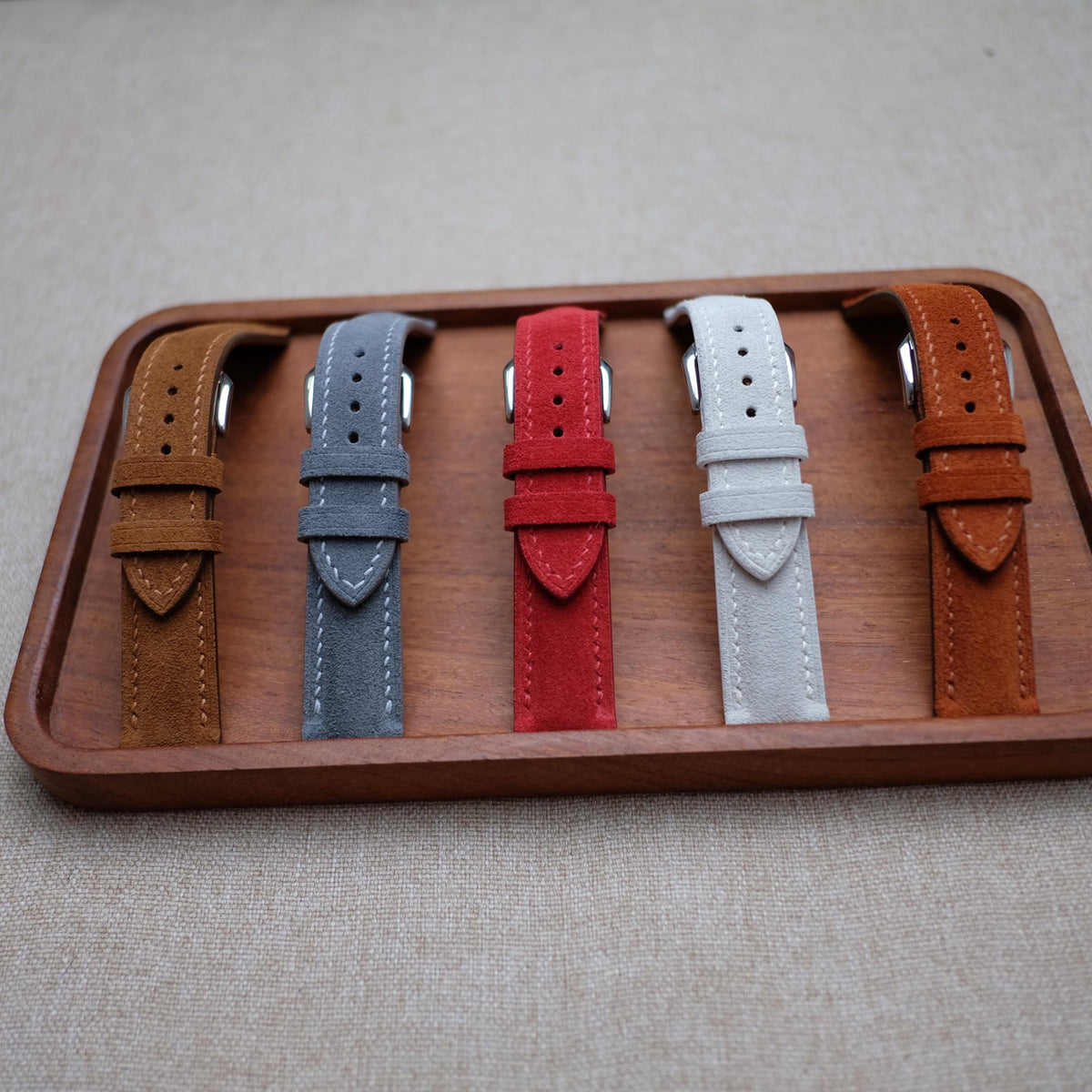 brown suede leather watch strap – photo 5
