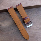 brown shell cordovan leather watch strap – photo 6