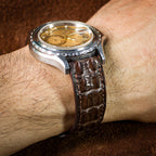 brown alligator leather watch strap – photo 6
