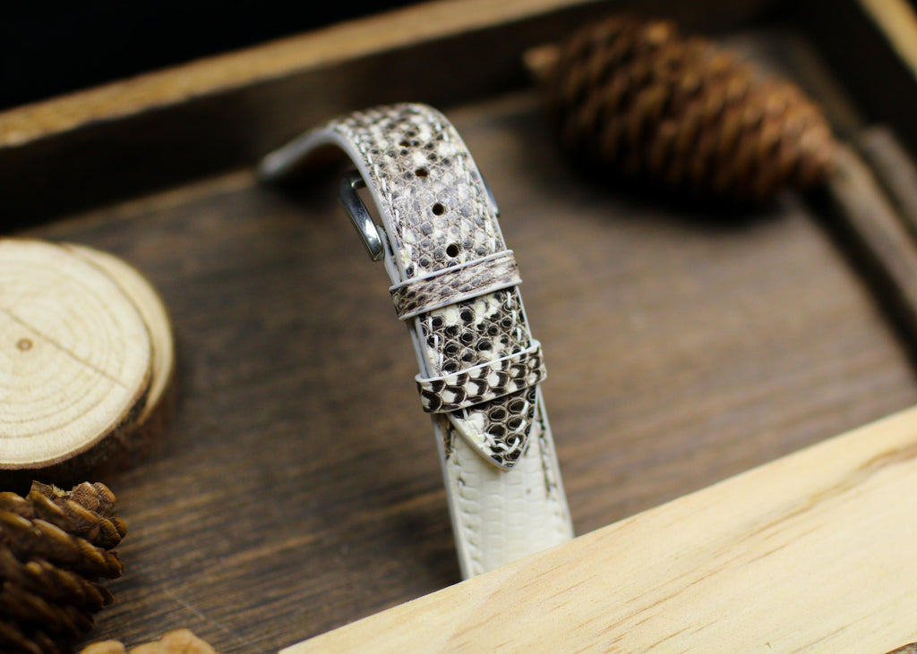 Himalayan White lizard leather watch strap – photo 4
