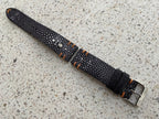 violet black stingray leather watch strap – photo 6