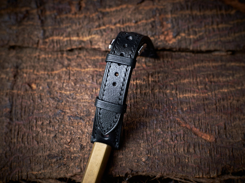 black vachetta leather watch strap – photo 6
