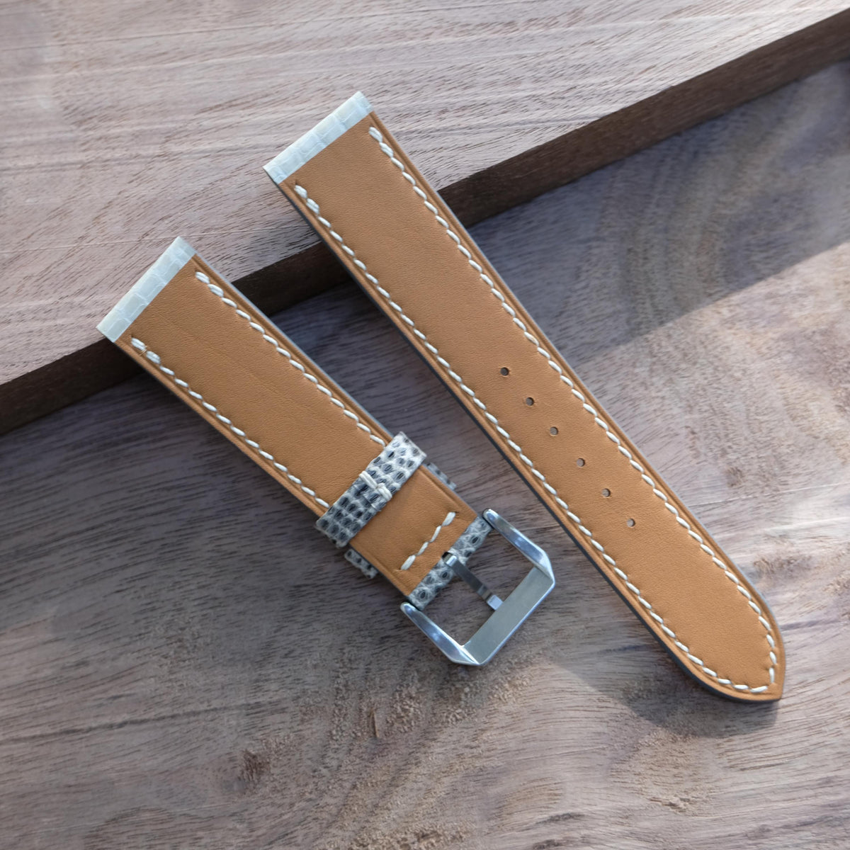 natural lizard leather watch strap – photo 6