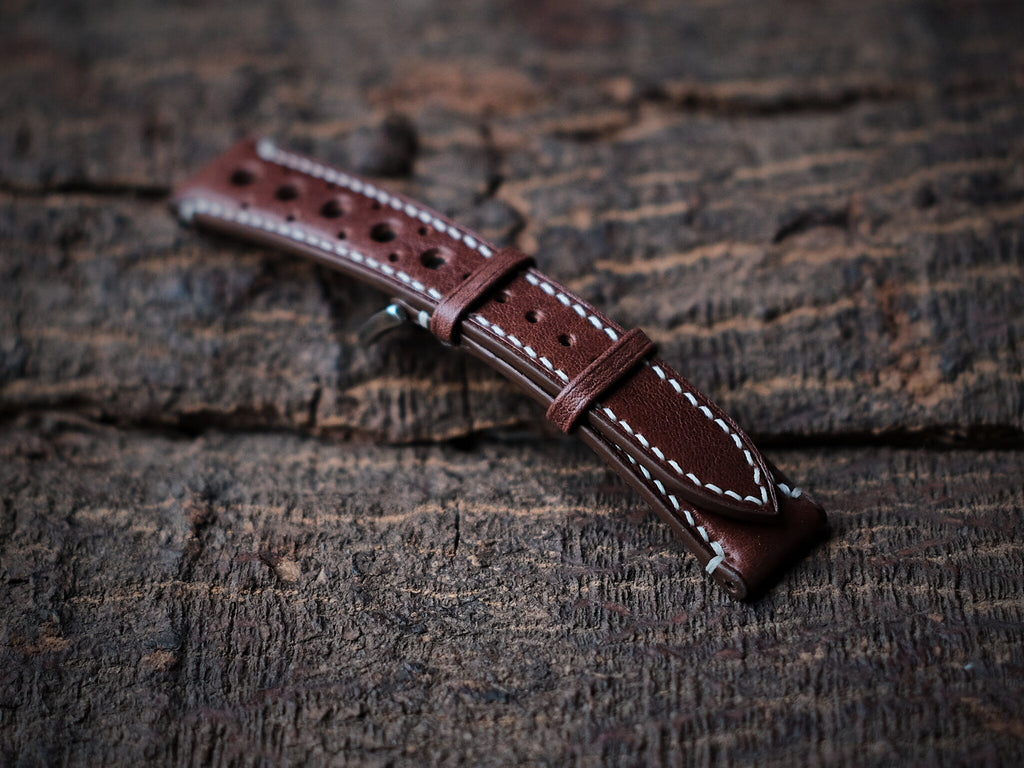 brown vachetta leather watch strap – photo 6