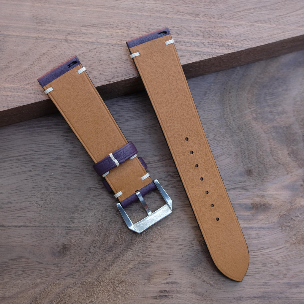 purple swift leather watch strap – photo 6