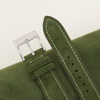 green suede leather watch strap – photo 6