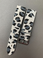 white black stingray leather watch strap – photo 6