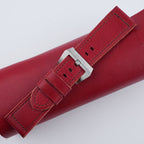 red vachetta leather watch strap – photo 6