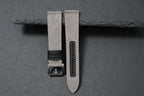 grey canvas leather watch strap – photo 3