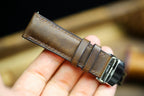 waxy brown maya leather watch strap – photo 5
