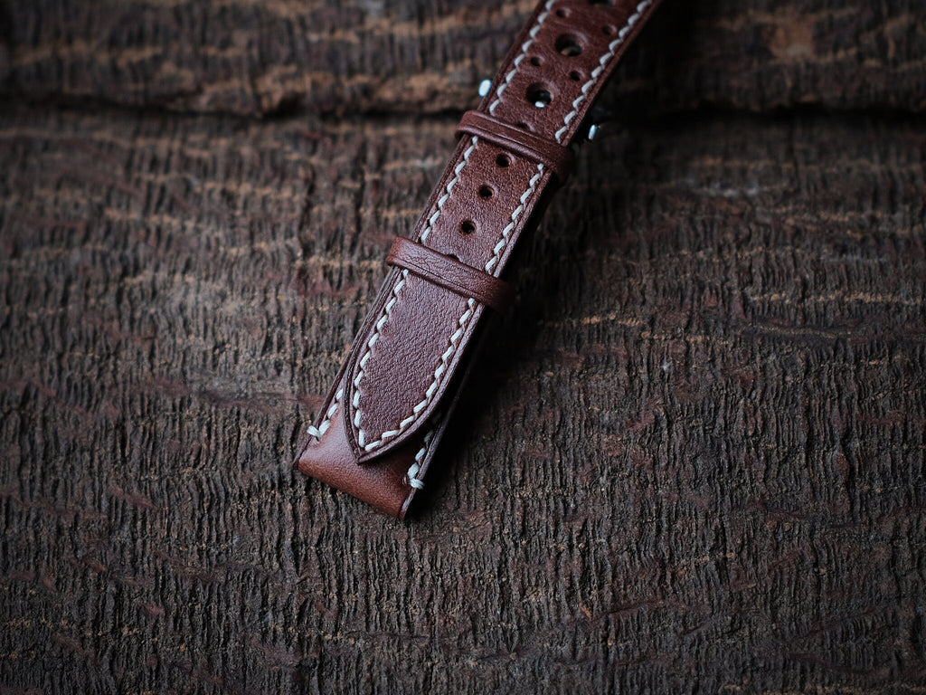 brown vachetta leather watch strap – photo 7