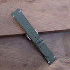 olive swift leather watch strap – photo 7