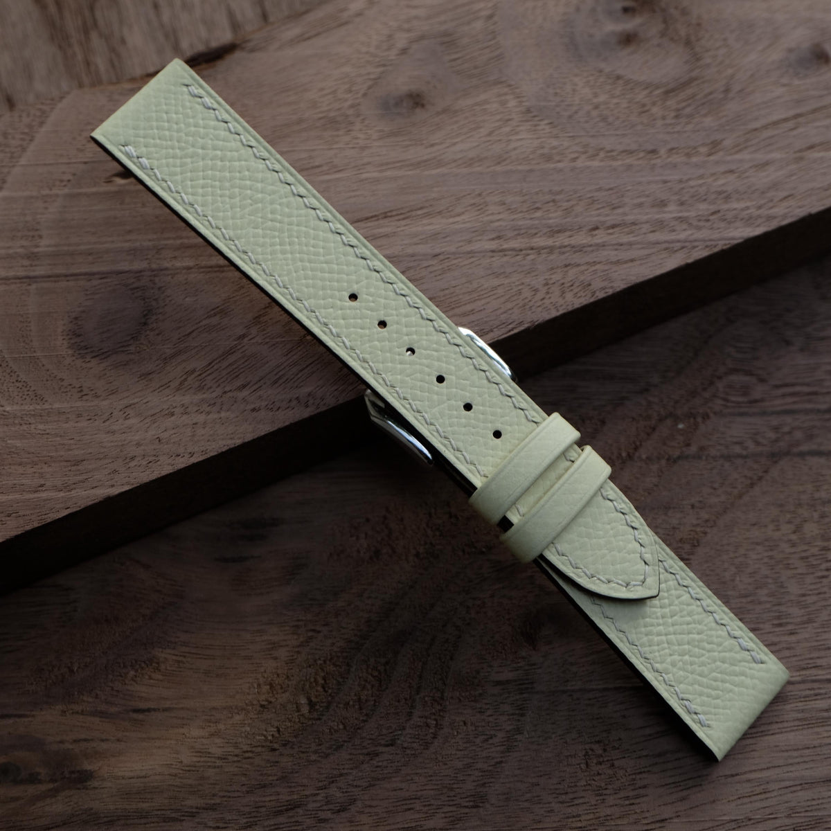 cream epsom leather watch strap – photo 7