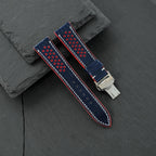 navy lizard leather watch strap – photo 7