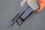 dark grey canvas leather watch strap – photo 7