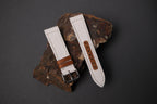white canvas leather watch strap – photo 6