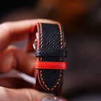 black & red epsom leather watch strap – photo 6