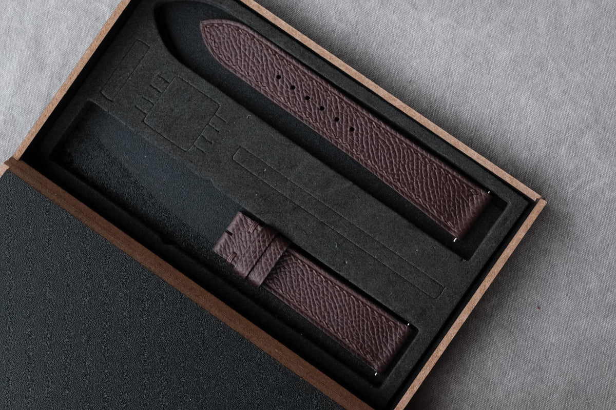 dark brown epsom leather watch strap – photo 5