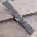 dark brown nubuck leather watch strap – photo 8