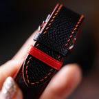 black & red epsom leather watch strap – photo 7