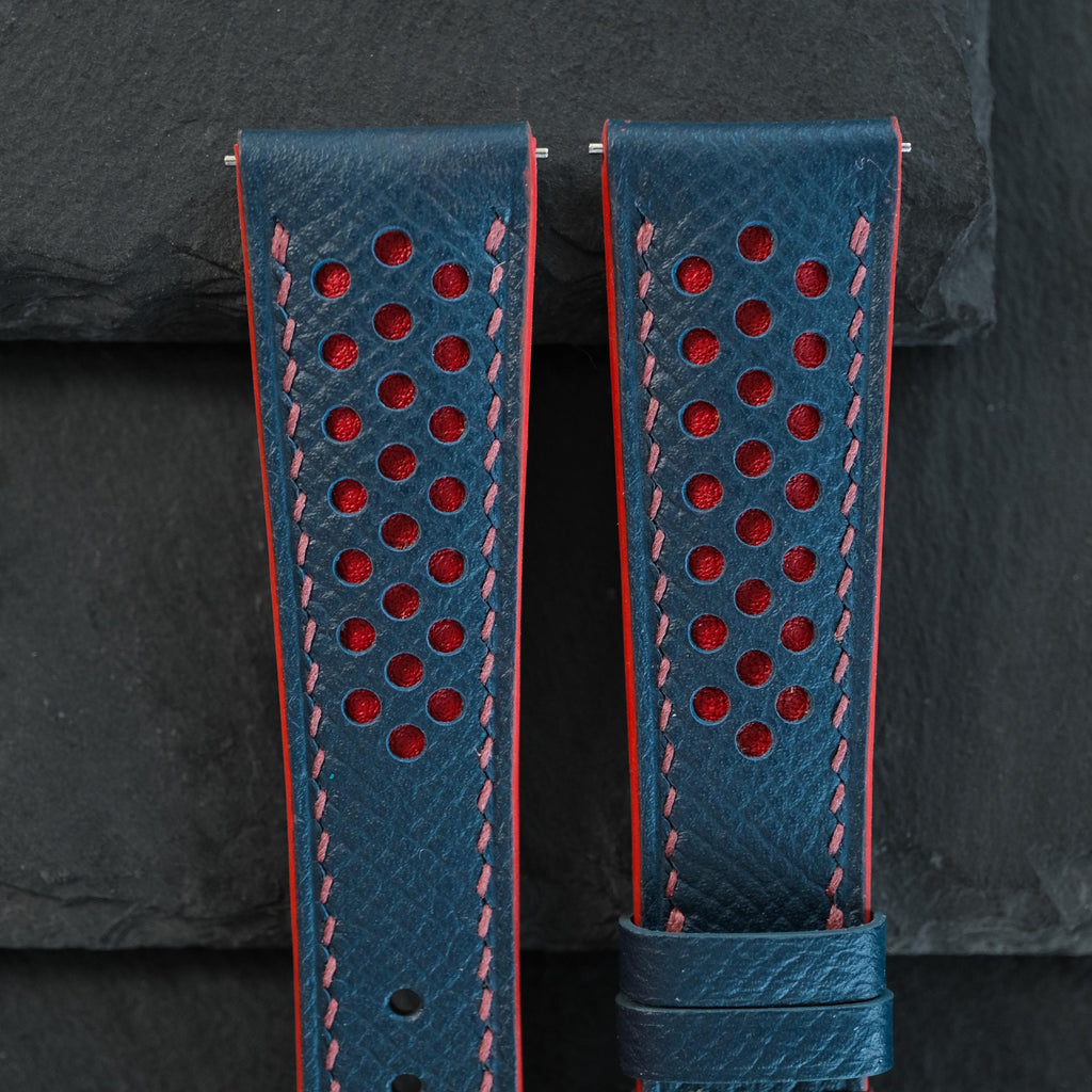 navy blue epsom leather watch strap – photo 5