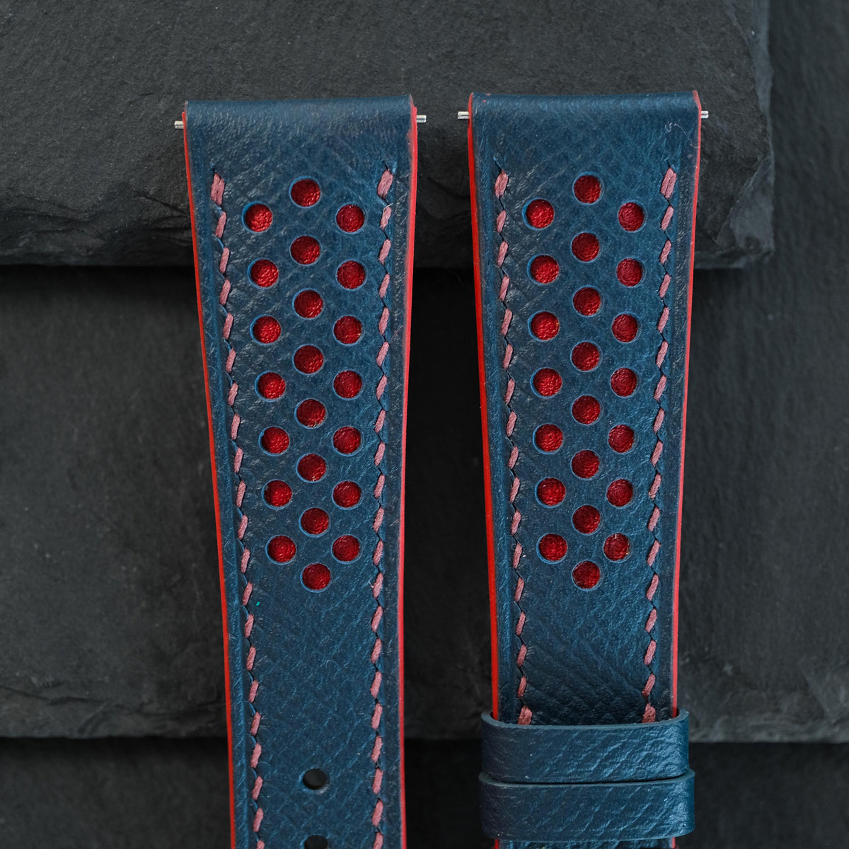 navy blue epsom leather watch strap – photo 5