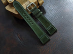dark green shell cordovan leather watch strap – photo 8