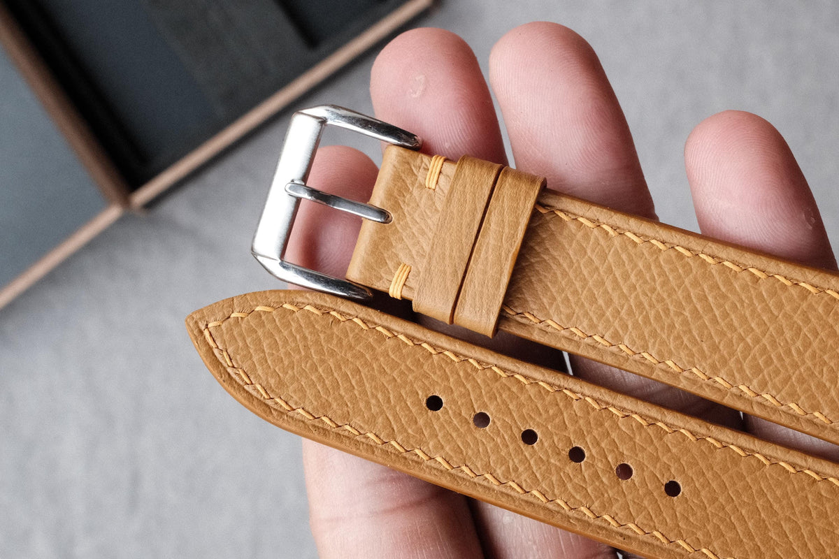 camel epsom leather watch strap – photo 5
