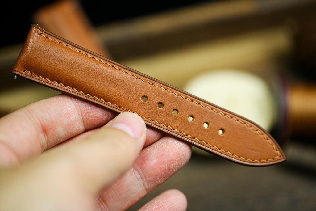 light brown maya leather watch strap – photo 6
