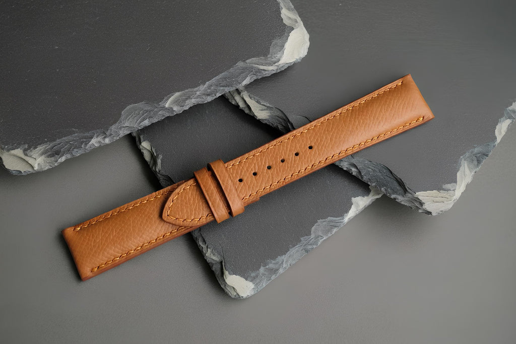 tan epsom leather watch strap – photo 4