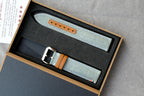 sage green canvas leather watch strap – photo 8