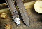 waxy brown maya leather watch strap – photo 7