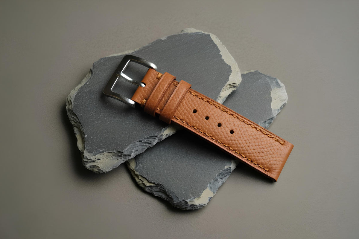 tan epsom leather watch strap – photo 5