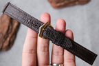 dark brown teju lizard leather watch strap – photo 7