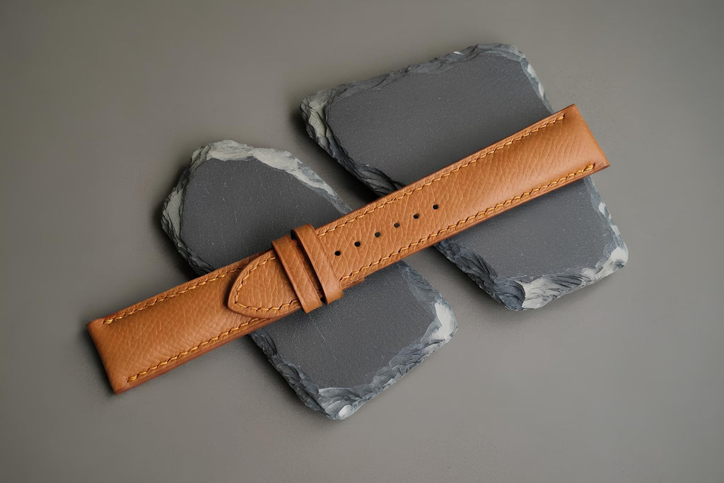 tan epsom leather watch strap – photo 6