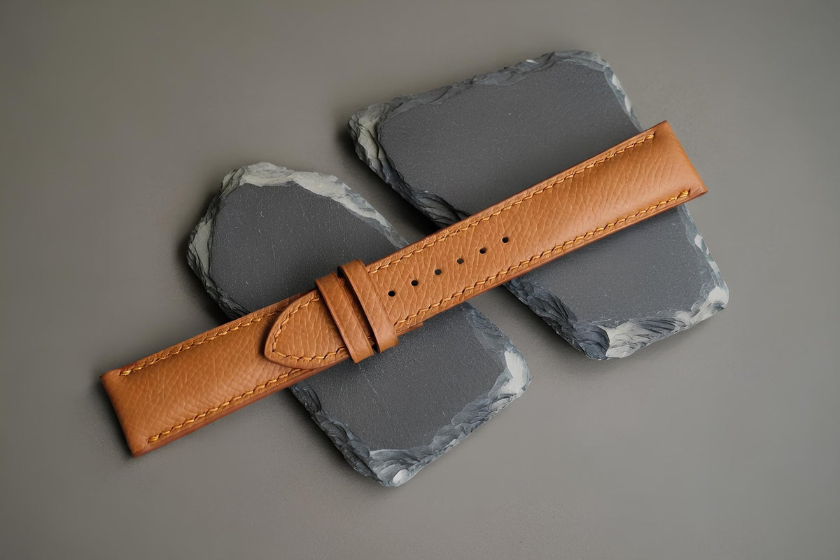 tan epsom leather watch strap – photo 6