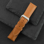 golden brown epsom leather watch strap – photo 7