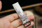 black & white lizard leather watch strap – photo 8