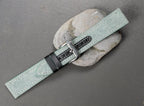 greyish blue canvas leather watch strap – photo 8
